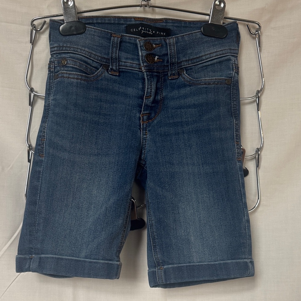 Celebrity Pink Kids Denim Shorts - Classic Blue